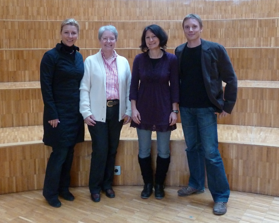 Natalie Haug, Sabine Zoufaly, Alexandra Weber und Christian Grube (von links) wollen das HHG in Bewegung bringen. Foto: Schwarzwälder-Bote